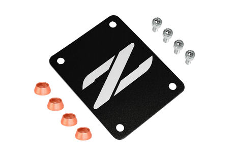 ZSPEC Black PTU Holes Cover Plate for Z32 300zx, Billet