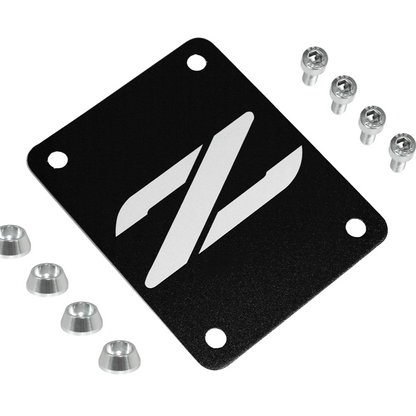ZSPEC Black PTU Holes Cover Plate for Z32 300zx, Billet