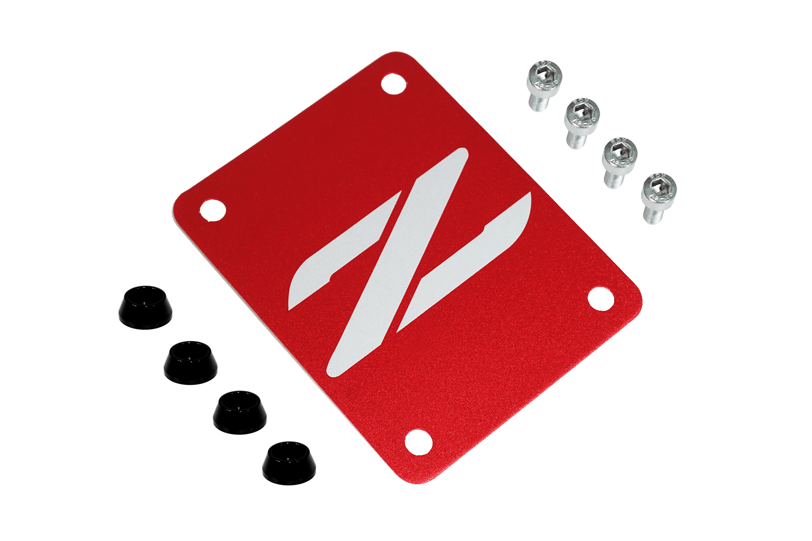 ZSPEC Red PTU Holes Cover Plate for Z32 300zx, Billet