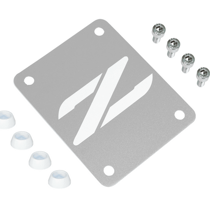 ZSPEC Silver PTU Holes Cover Plate for Z32 300zx, Billet