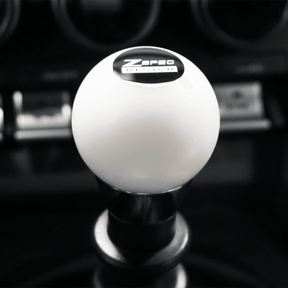 ZSPEC Shift Knob, M8-1.25, Delrin & Stainless, 6-Speed Shift Pattern Coin