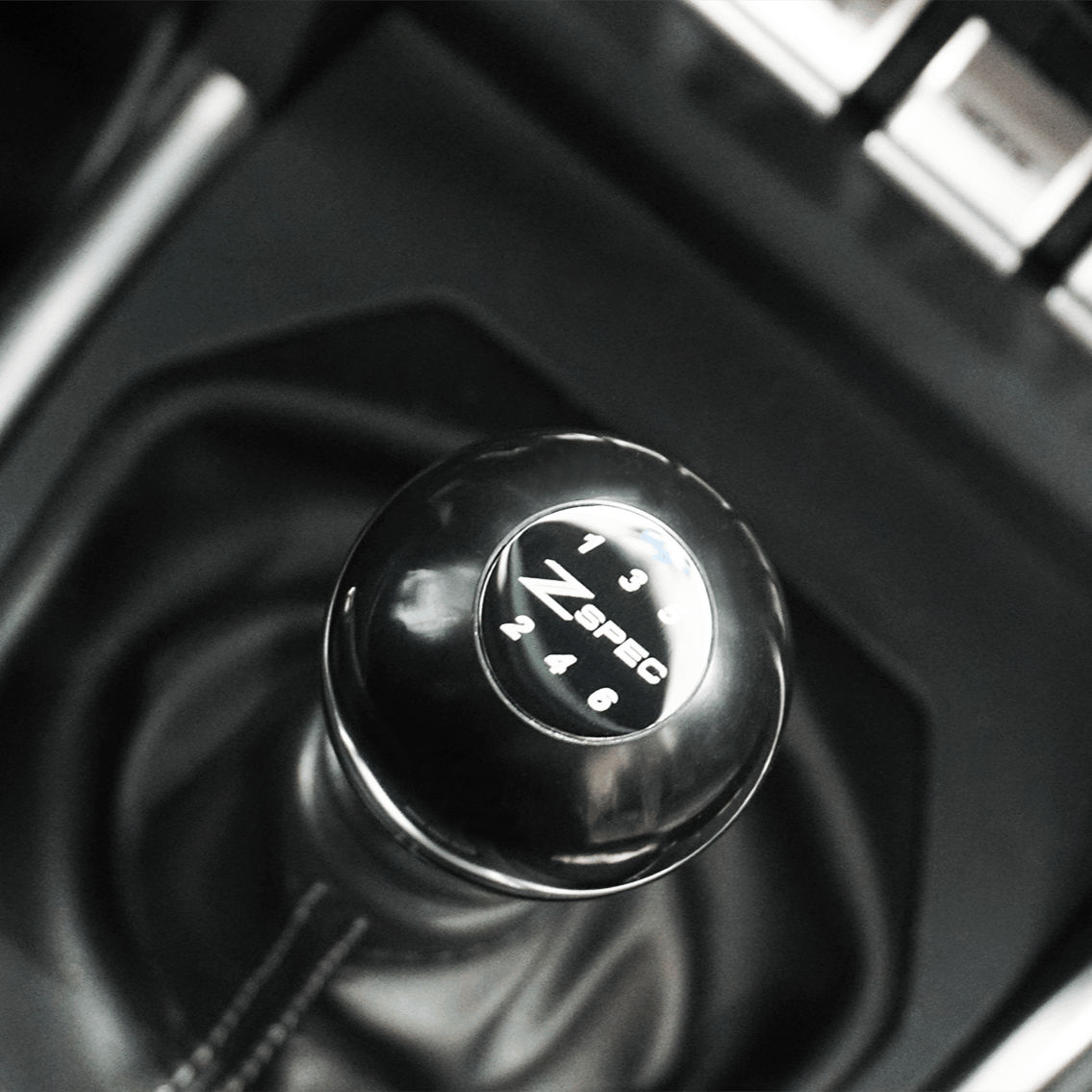 ZSPEC APEX Shift Knob, M10-1.5, Delrin & Stainless, 6-Speed Shift Pattern Coin