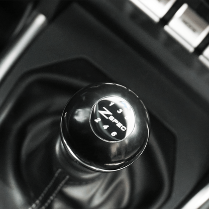ZSPEC Shift Knob, M8-1.25, Delrin & Stainless, 6-Speed Shift Pattern Coin