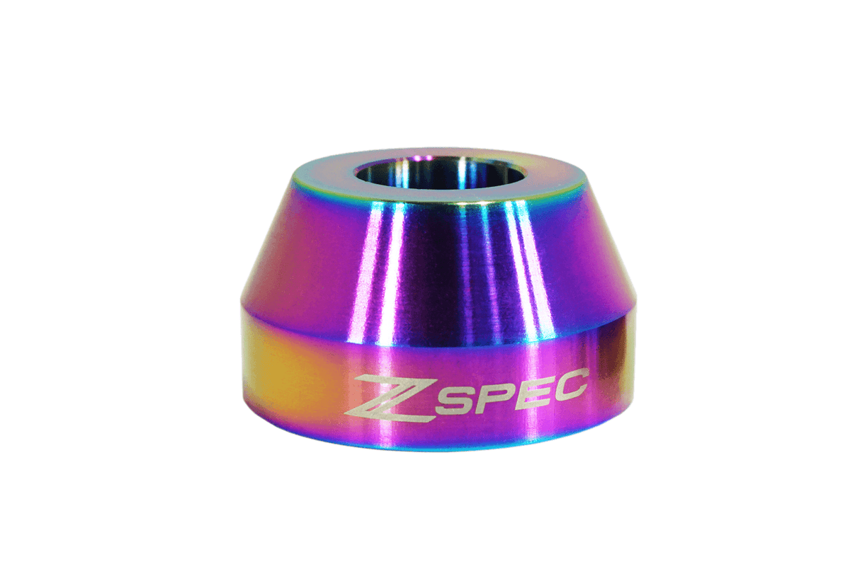 ZSPEC Shift Boot Knob Finisher, Burned Grade-5 Titanium, 20mm Tall, 300zx/350z/370z/Z/G/Q