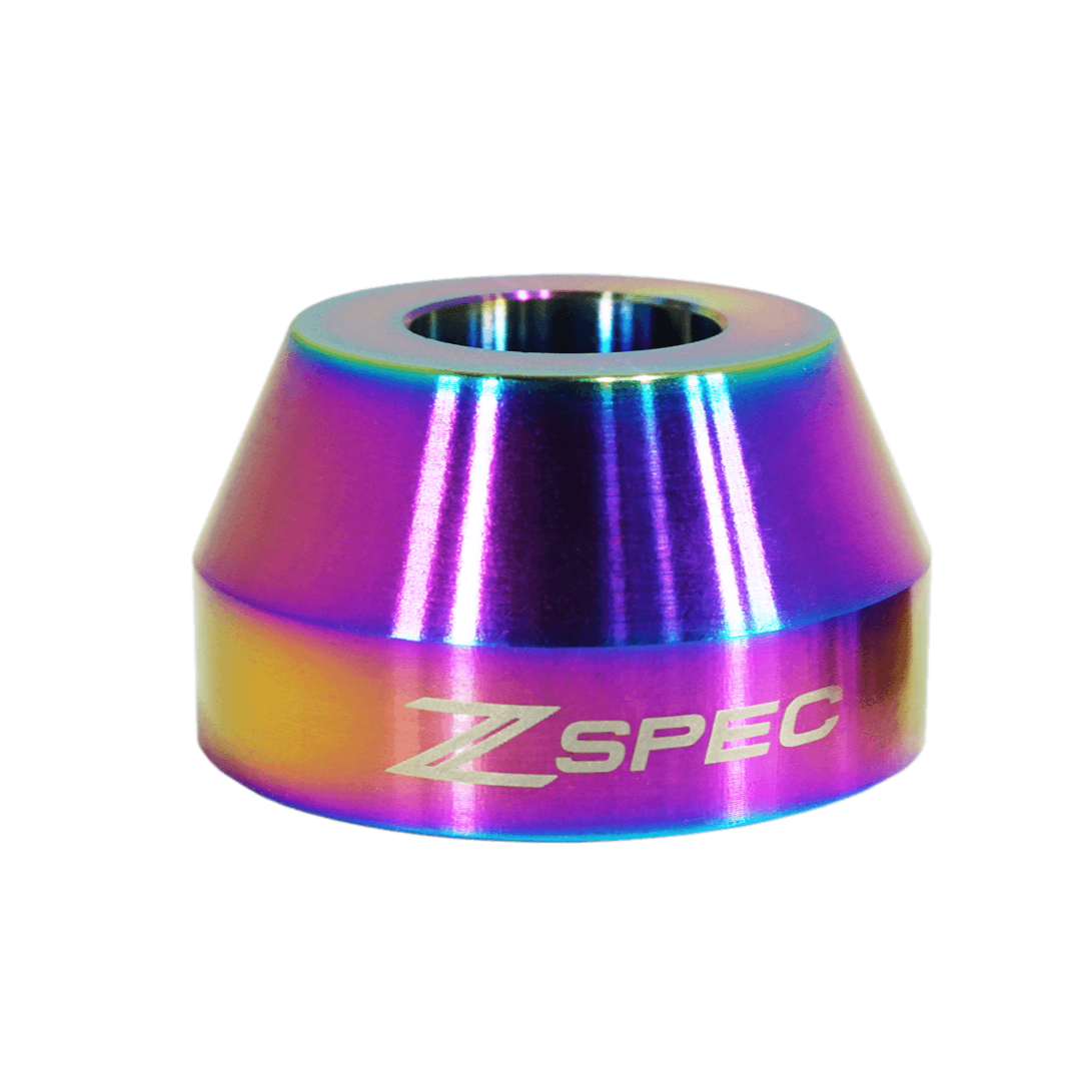 ZSPEC Shift Boot Knob Finisher, Burned Grade-5 Titanium, 20mm Tall,