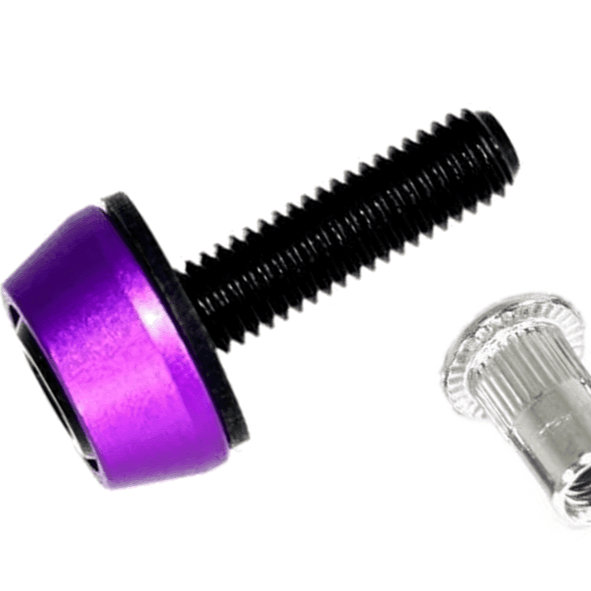 ZSPEC Body Kit Fastener, M5x20mm Titanium & Billet w/RIVET NUT, Per Each