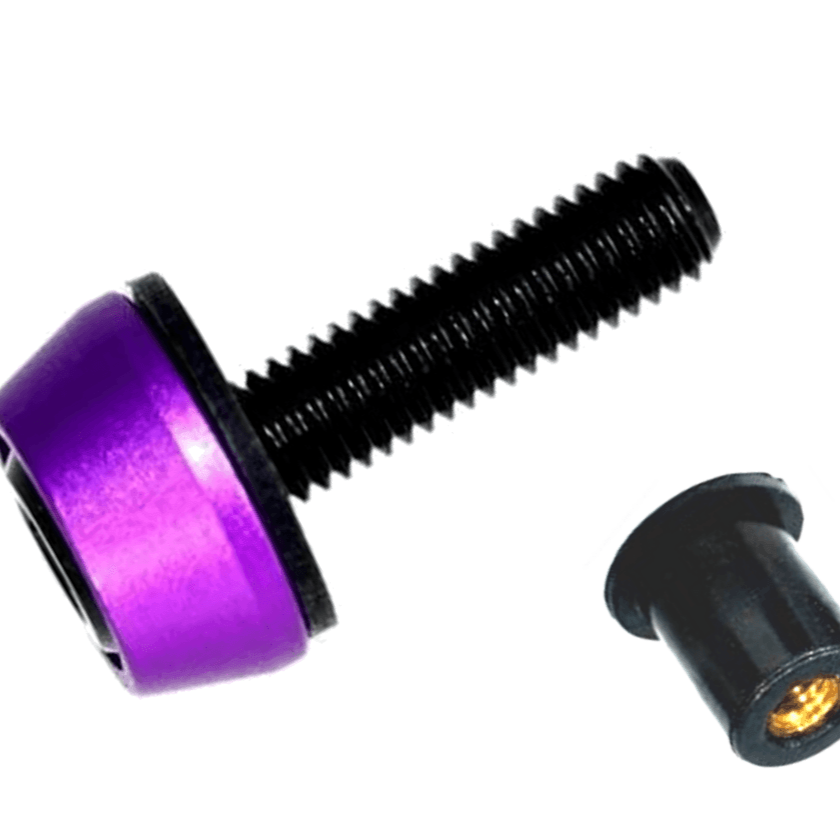 ZSPEC Body Kit Fastener, M5x20mm Titanium & Billet w/WELL NUT, Sold per each