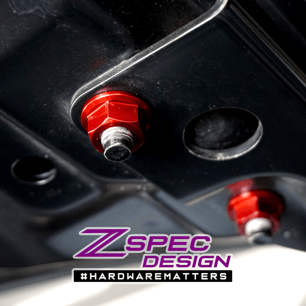 ZSPEC Stage-2 Dress Up Bolts® Fastener Kit for '05-21 Nissan Frontier D40, Titanium & Billet