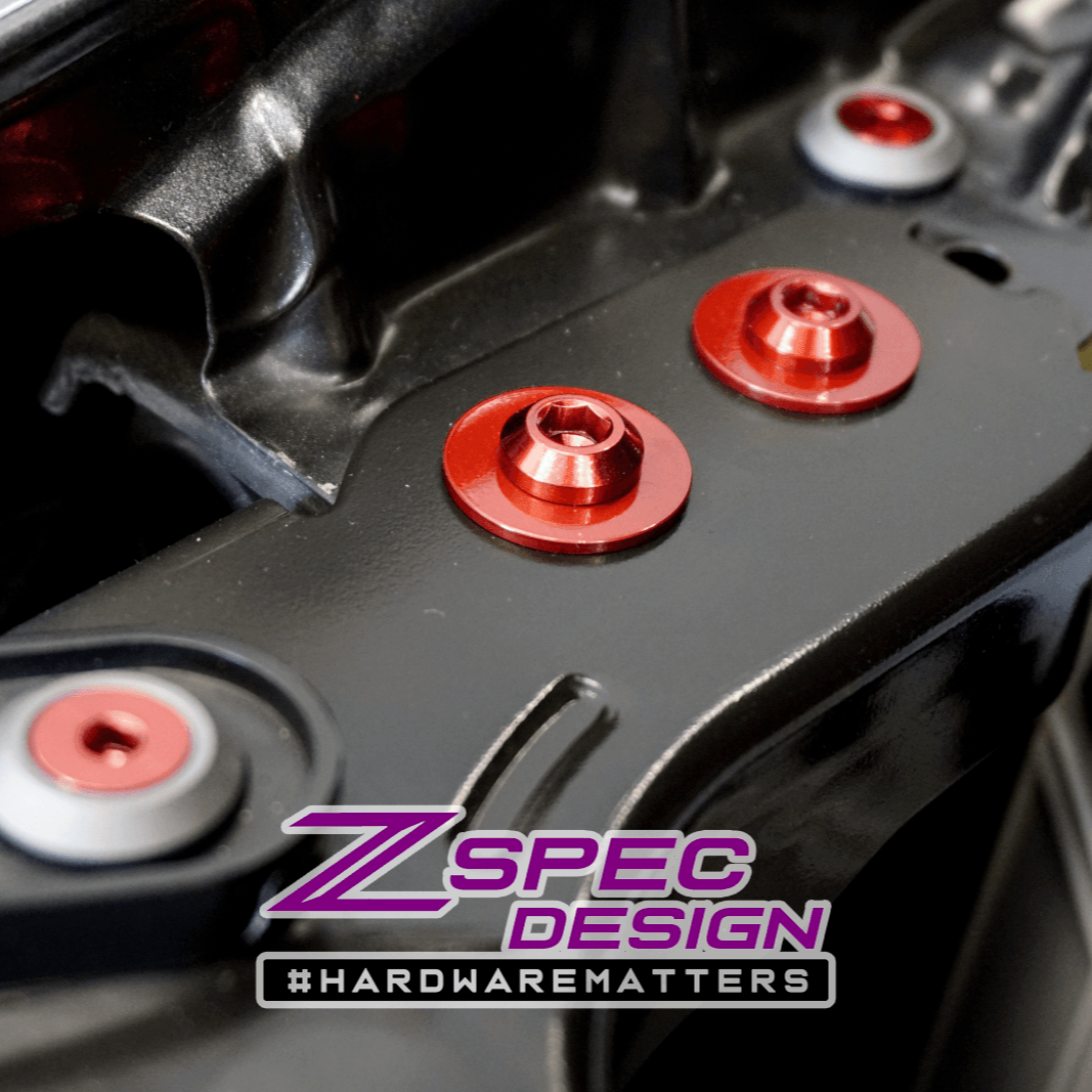 ZSPEC Stage-2 Dress Up Bolts® Fastener Kit for '05-21 Nissan Frontier D40, Titanium & Billet