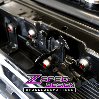 ZSPEC Stage-2 Dress Up Bolts® Fastener Kit for '05-21 Nissan Frontier D40, Titanium & Billet