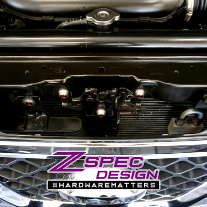 ZSPEC Stage-2 Dress Up Bolts® Fastener Kit for '05-21 Nissan Frontier D40, Titanium & Billet