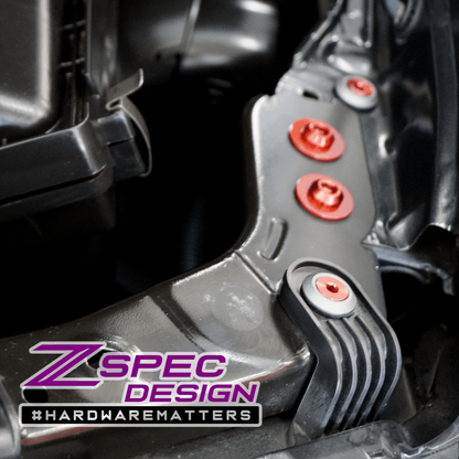 ZSPEC Stage-2 Dress Up Bolts® Fastener Kit for '05-21 Nissan Frontier D40, Titanium & Billet
