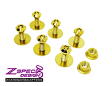 ZSPEC Strut Brace Fastener Kit for Nissan 350z, M10-1.25 Hardware, Titanium