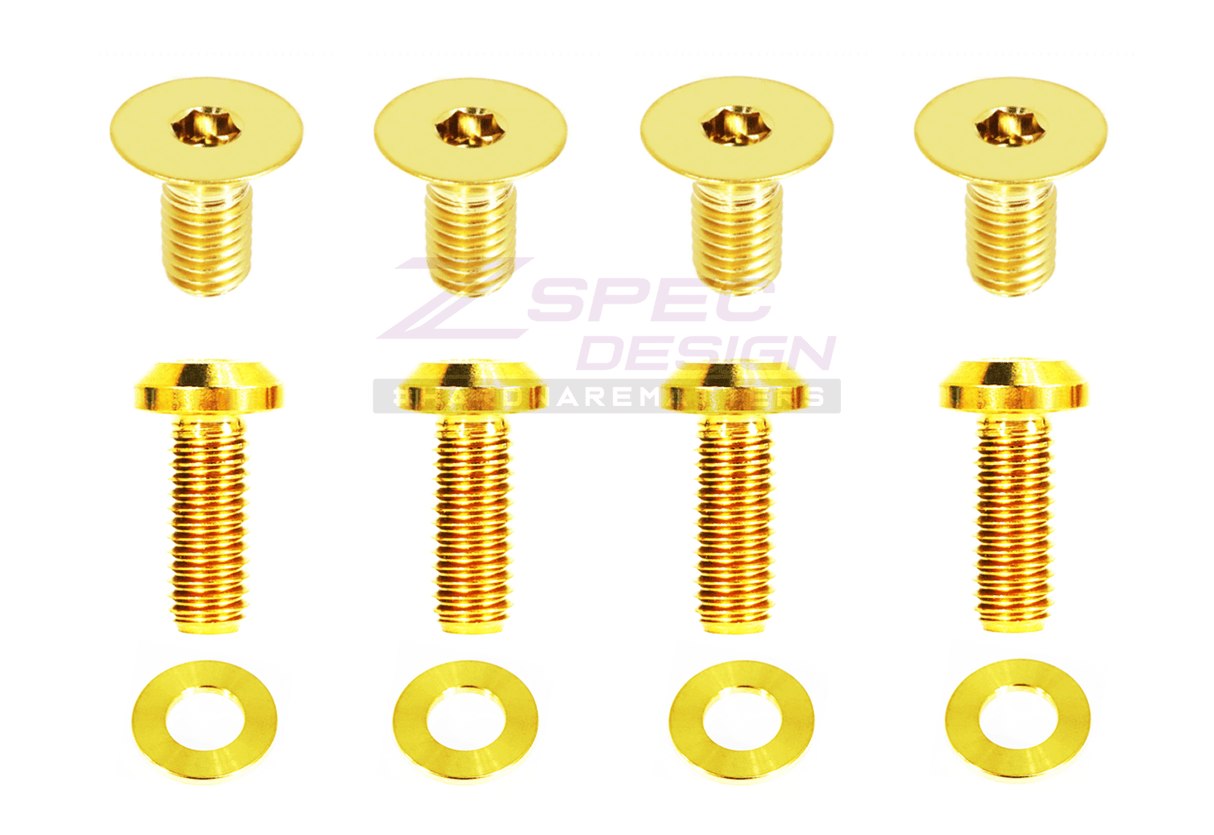 ZSPEC Dress Up Bolts® Door Strikers & Latches Fasteners for Audi S5 B8 EA837 3.0L, Titanium