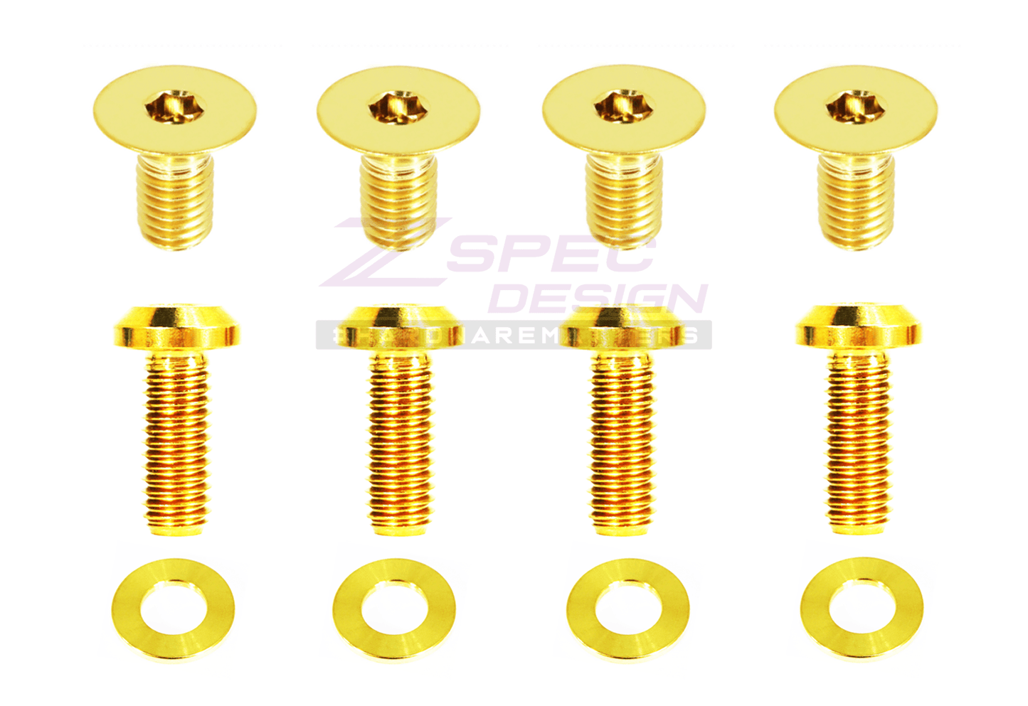 ZSPEC Dress Up Bolts® Door Strikers & Latches Fasteners for Audi S5 B8 EA837 3.0L, Titanium