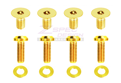 ZSPEC Dress Up Bolts® Door Strikers & Latches Fasteners for Audi S5 B8 EA837 3.0L, Titanium