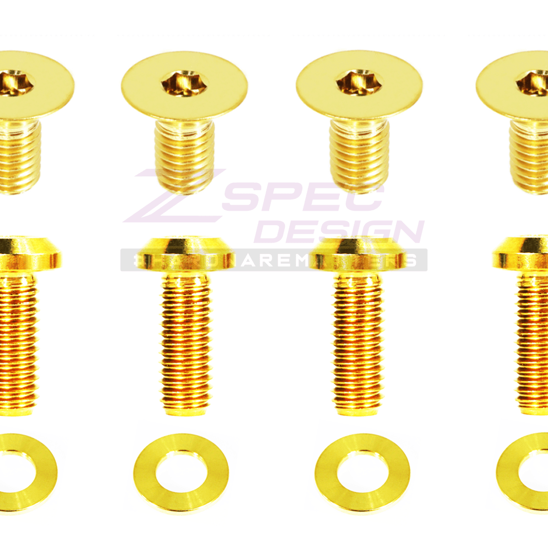ZSPEC Dress Up Bolts® Door Strikers & Latches Fasteners for Audi S5 B8 EA837 3.0L, Titanium