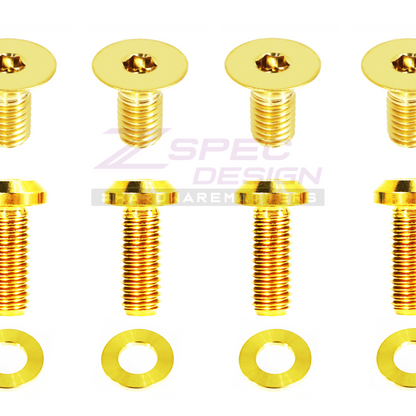 ZSPEC Dress Up Bolts® Door Strikers & Latches Fasteners for Audi S5 B8 EA837 3.0L, Titanium