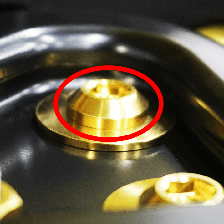 ZSPEC M10-1.25x25mm Dress Up Bolts® Fastener, Titanium GR5, Angled Head, Per Each