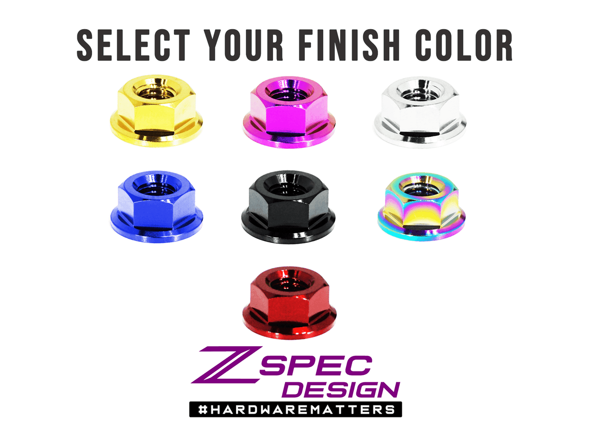 ZSPEC Front Shocks Fastener Kit for '93-02 Toyota Supra MKIV, Titanium