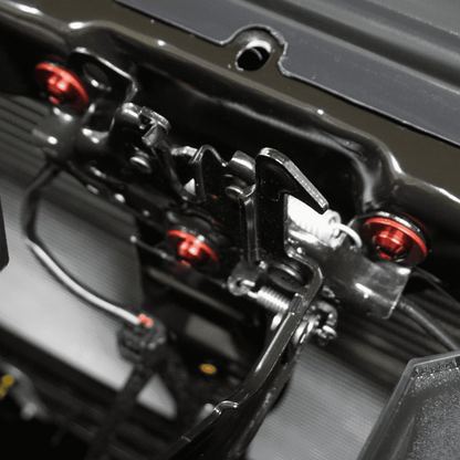 ZSPEC Hood Latch & Hinges Fasteners for '22+ Nissan Frontier D41, Titanium & Billet