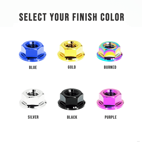 ZSPEC Shock Tower Nuts for Nissan 350z/G35/370z/G37/RZ34/Q, Grade-5 Titanium