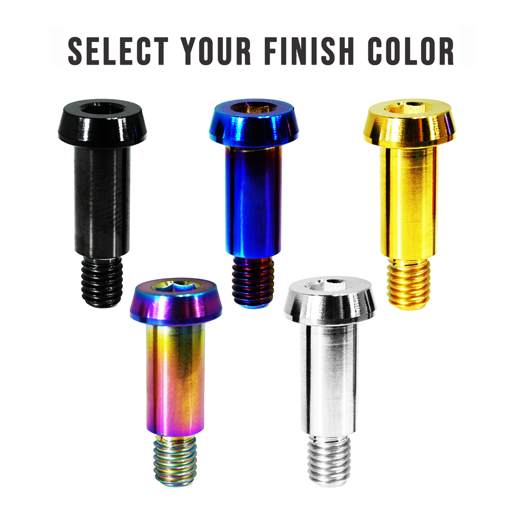 ZSPEC M6-1.0x24mm Shoulder Bolt, 15.7mm Shoulder/Shank Length, Grade-5 Titanium