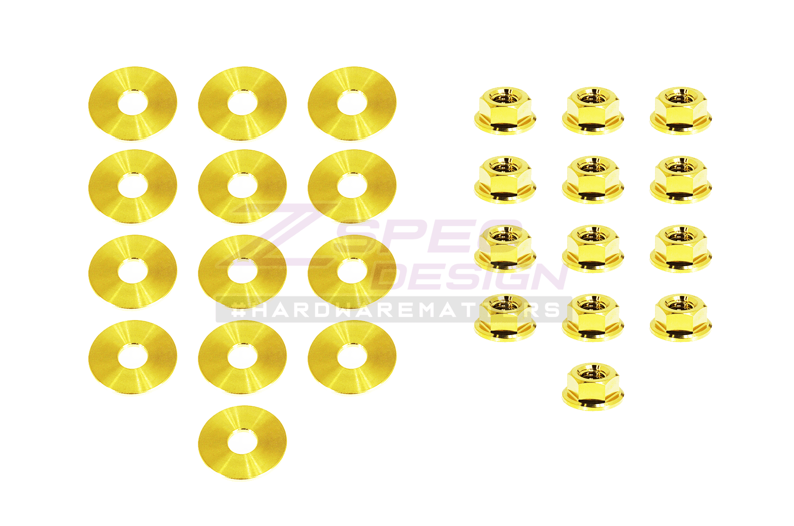 ZSPEC SR20DET (Non-VTC "Red Top") Valve Cover Hardware Kit, Grade-5 Titanium