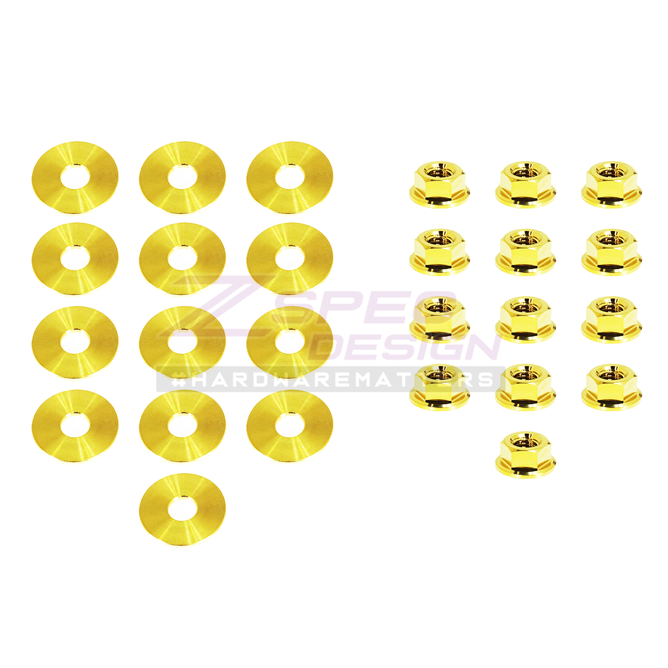 ZSPEC SR20DET (Non-VTC "Red Top") Valve Cover Hardware Kit, Grade-5 Titanium