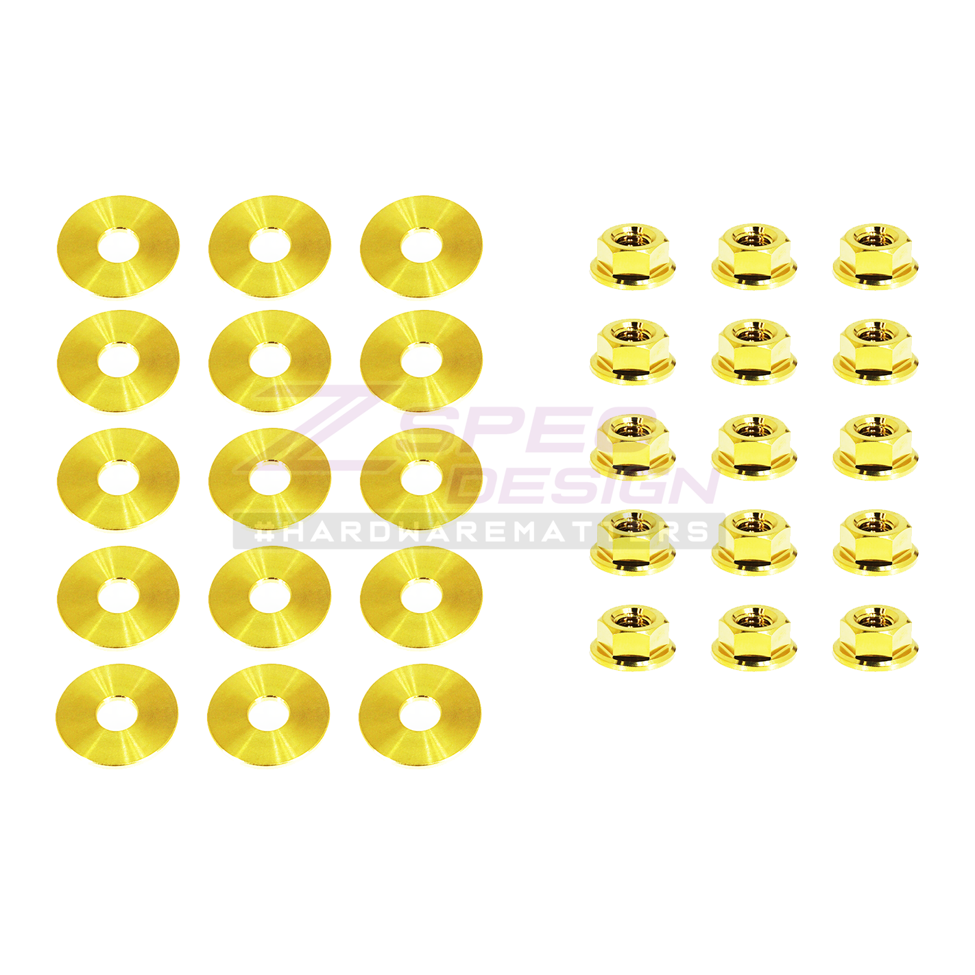 ZSPEC SR20DET (VTC "Black Top") Valve Cover Hardware Kit, Grade-5 Titanium