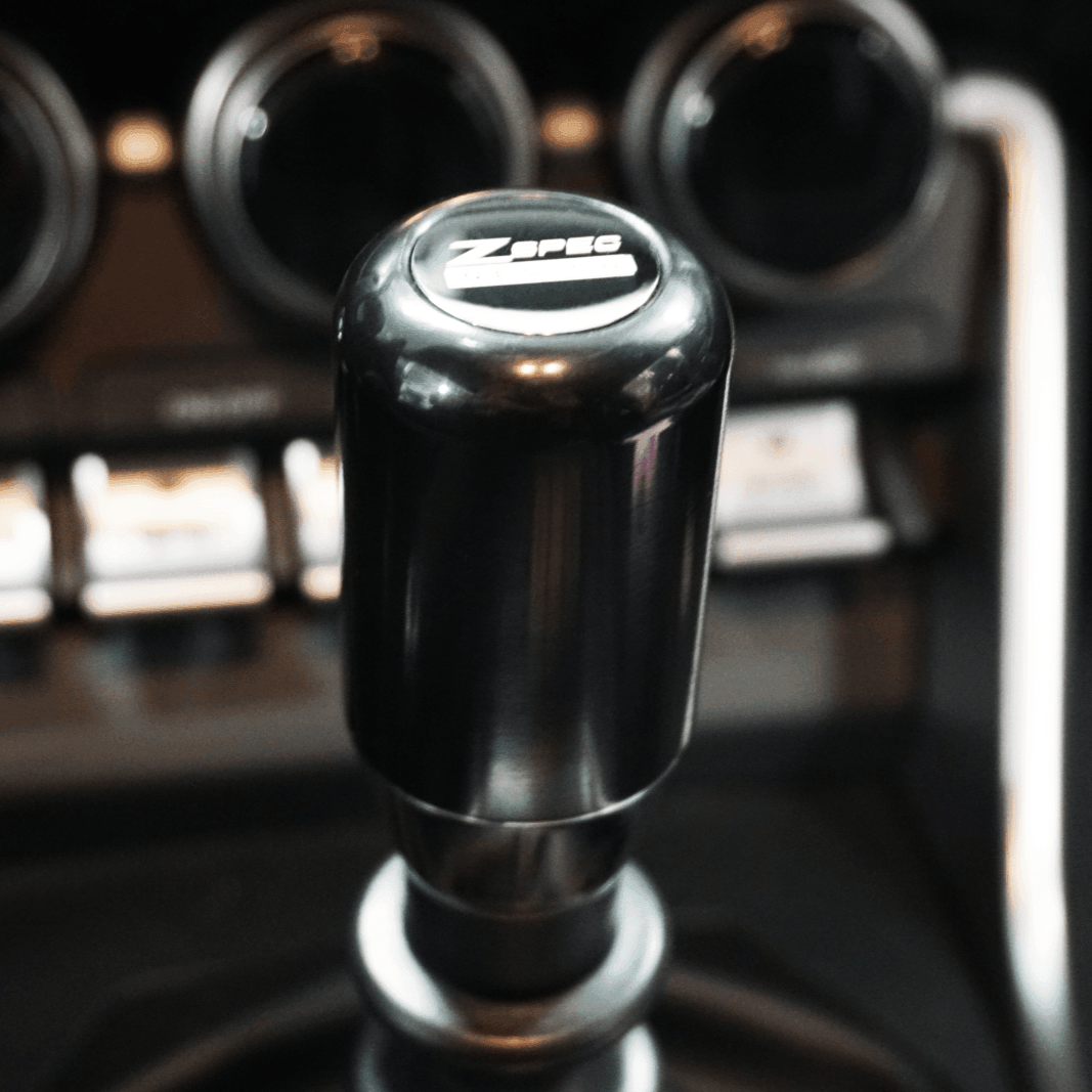 ZSPEC Shift Knob, M12-1.25, Delrin & Stainless, 4-Speed Shift Pattern Coin