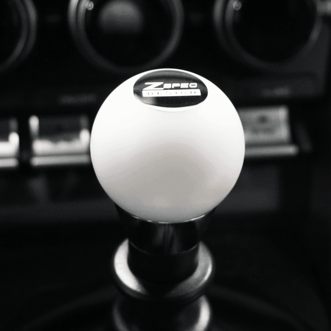 ZSPEC Shift Knob, M12-1.25, Delrin & Stainless, 4-Speed Shift Pattern Coin