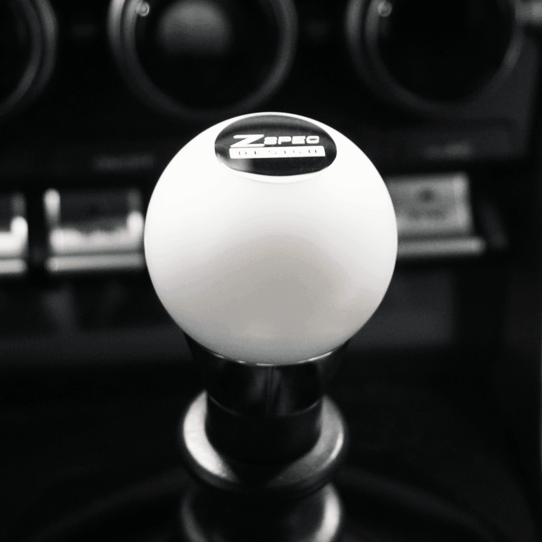 ZSPEC Shift Knob, M12-1.25, Delrin & Stainless, 6-Speed Shift Pattern Coin