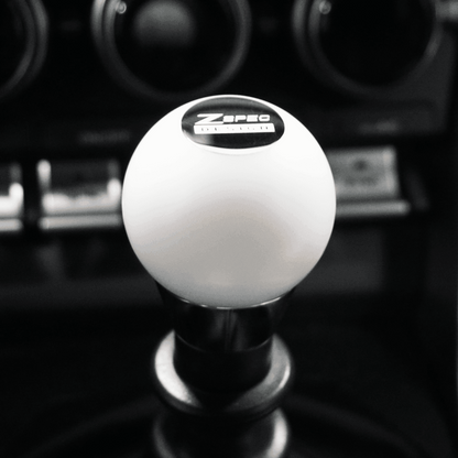 ZSPEC Shift Knob, M12-1.25, Delrin & Stainless, 6-Speed Shift Pattern Coin