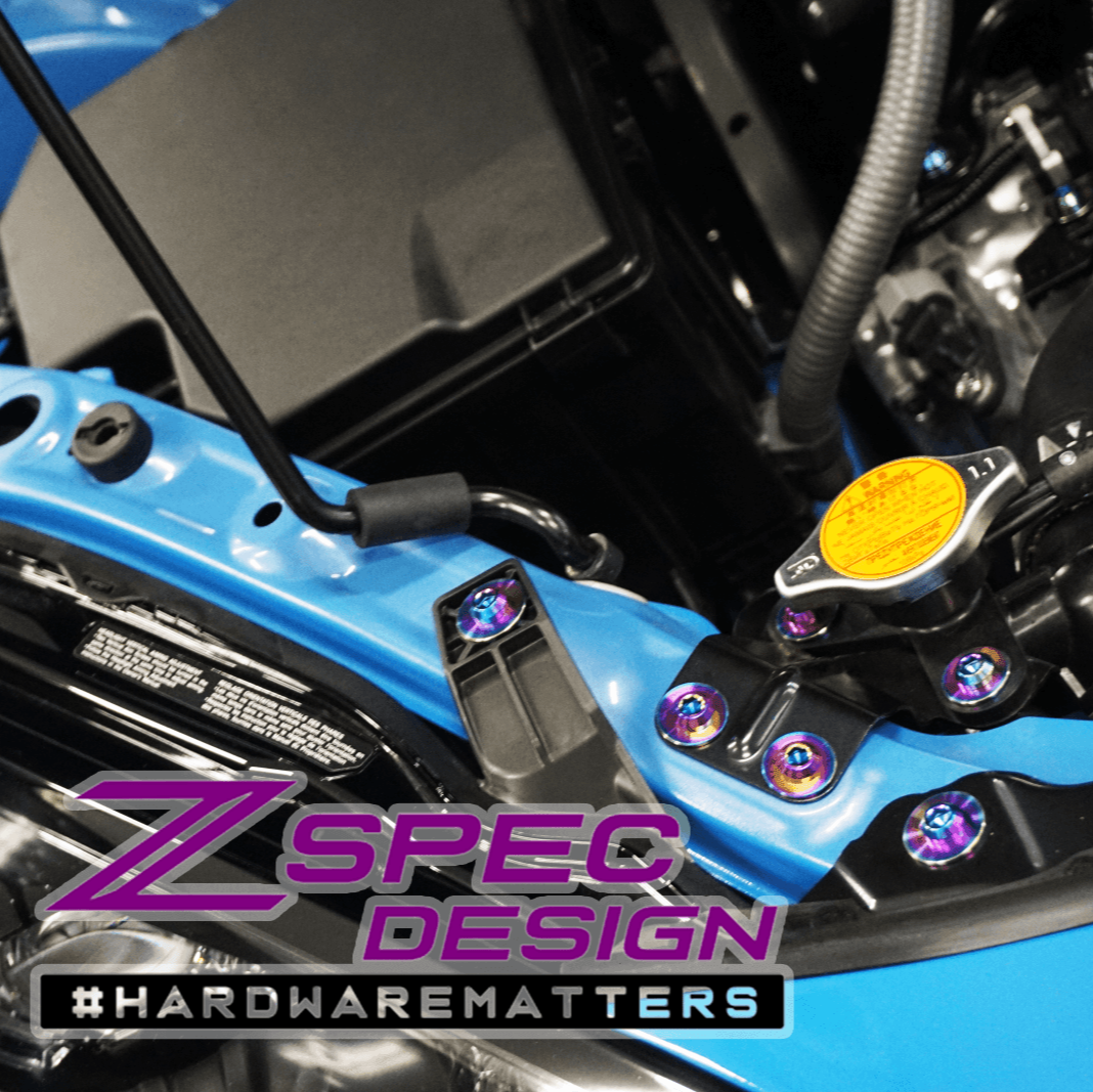 ZSPEC Stage-2 Dress Up Bolts® Fastener Kit for '22+ Toyota GR86 & Subaru BRZ, Titanium