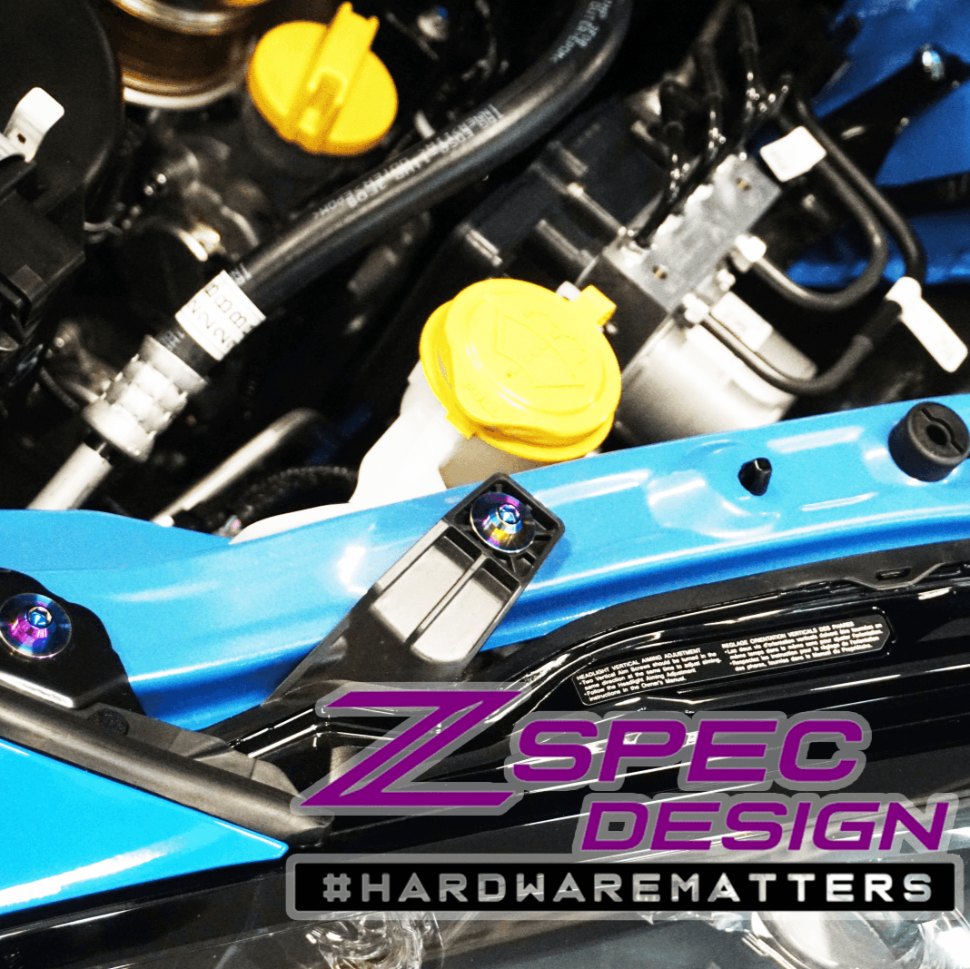 ZSPEC Stage-3 Dress Up Bolts® Fastener Kit for '22+ Toyota GR86 & Subaru BRZ, Titanium