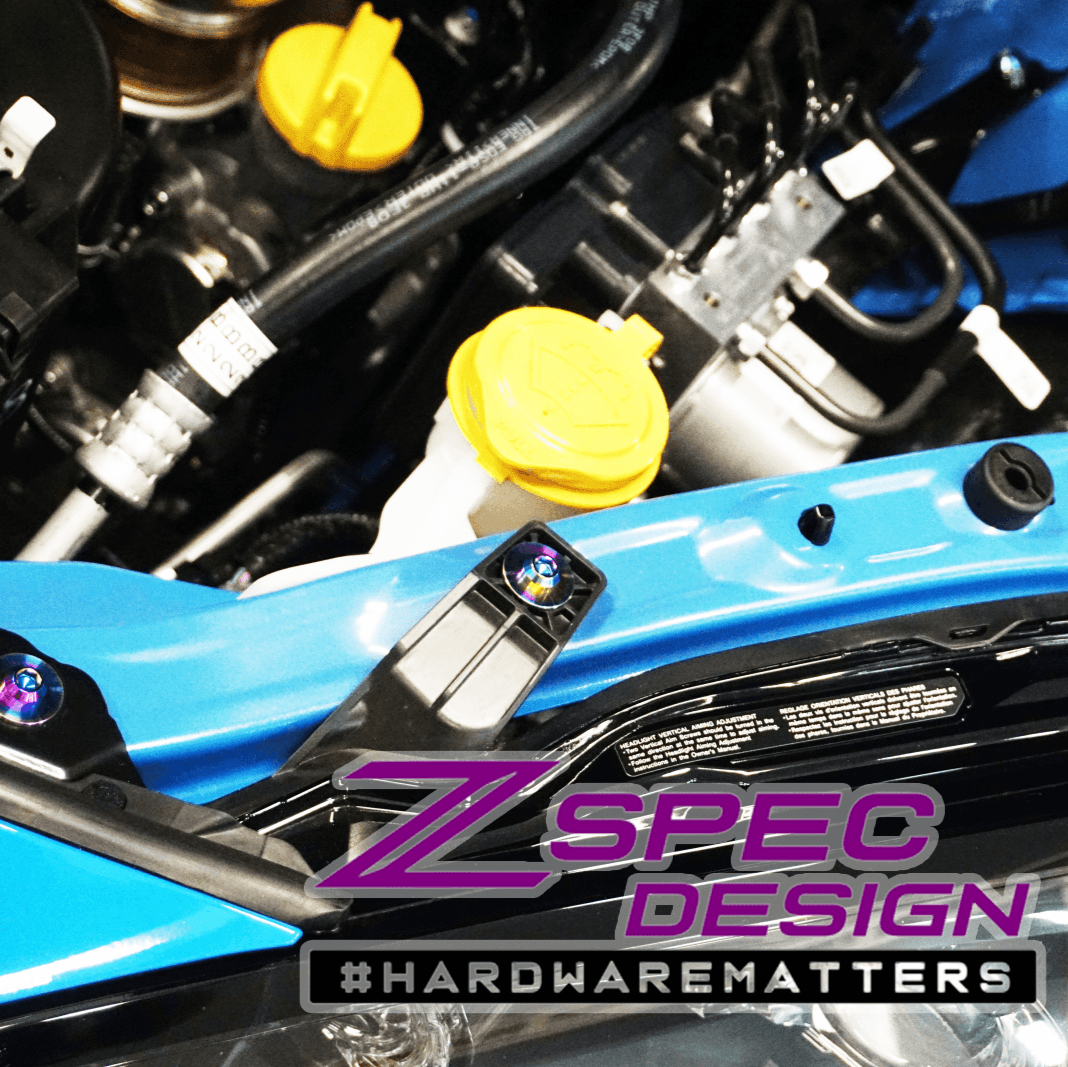 ZSPEC Stage-2 Dress Up Bolts® Fastener Kit for '22+ Toyota GR86 & Subaru BRZ, Titanium