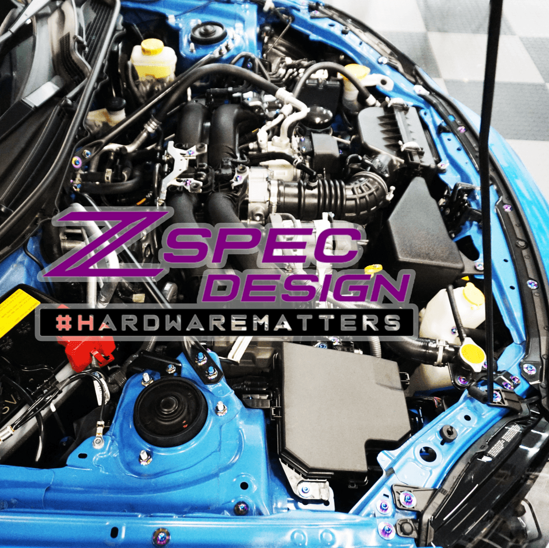 ZSPEC Stage-2 Dress Up Bolts® Fastener Kit for '22+ Toyota GR86 & Subaru BRZ, Titanium