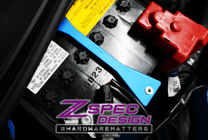 ZSPEC Battery Hold Down/Bracket, Billet Bracket w/ Stainless Hardware