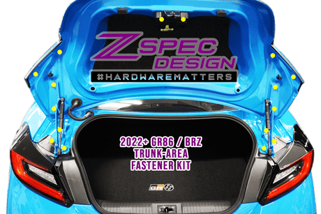 ZSPEC Trunk Area Fastener Kit for '22+ Toyota GR86 & Subaru BRZ, Titanium