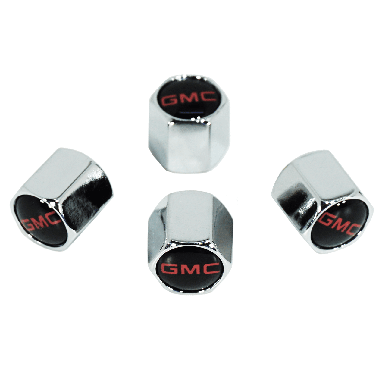Chrome Valve Stem Tire Caps, Style: GMC