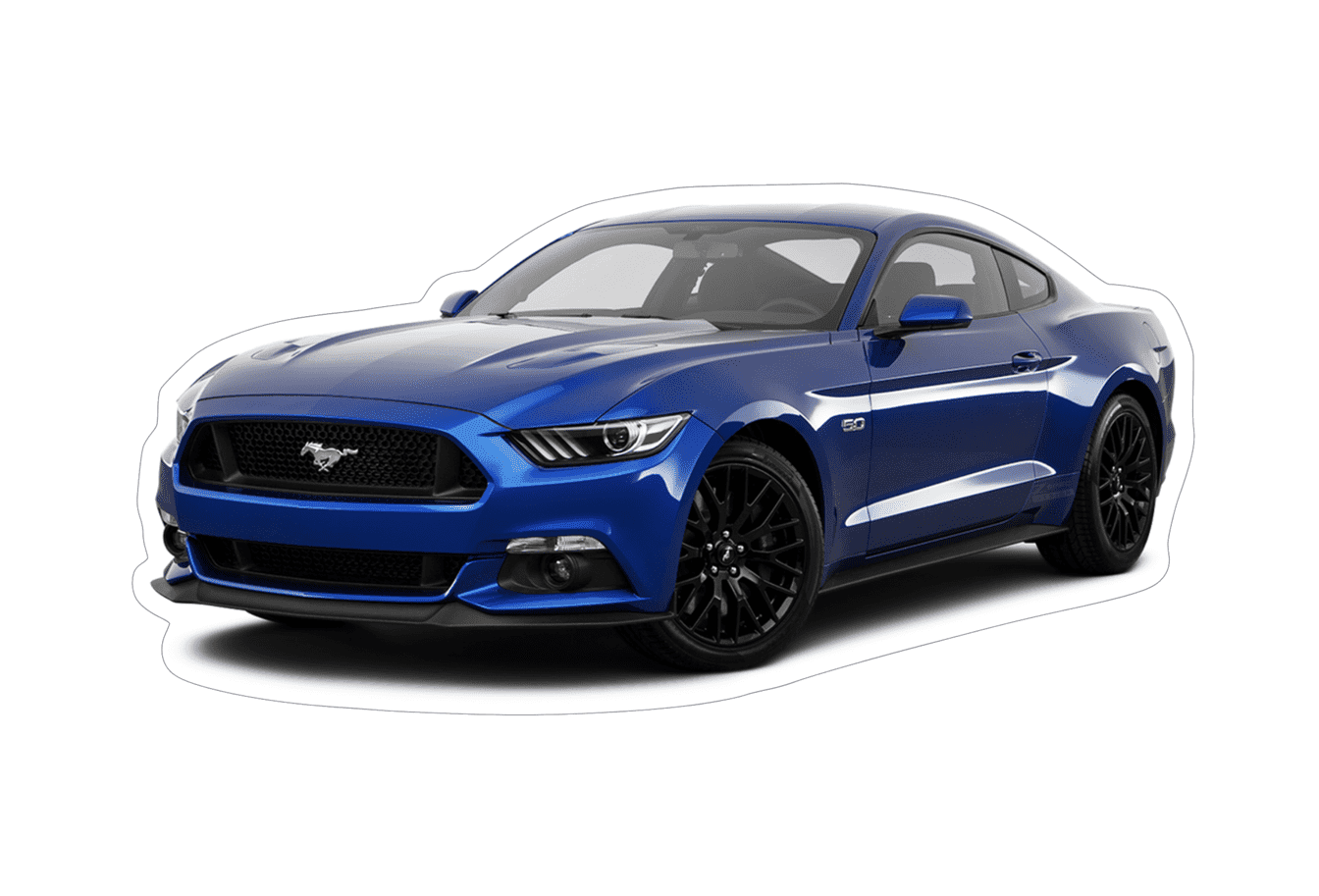Ford Mustang S197 Sports Car Vinyl Decal / Sticker, Blue