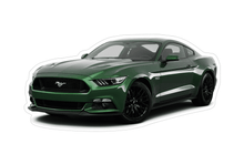 Ford Mustang S197 Sports Car Vinyl Decal / Sticker, Green