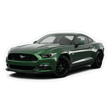 Ford Mustang S197 Sports Car Vinyl Decal / Sticker, Green