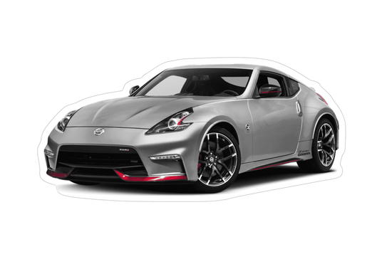 Nissan 370z Z34 V2 Charcoal NISMO Sports Car Vinyl Decal / Sticker