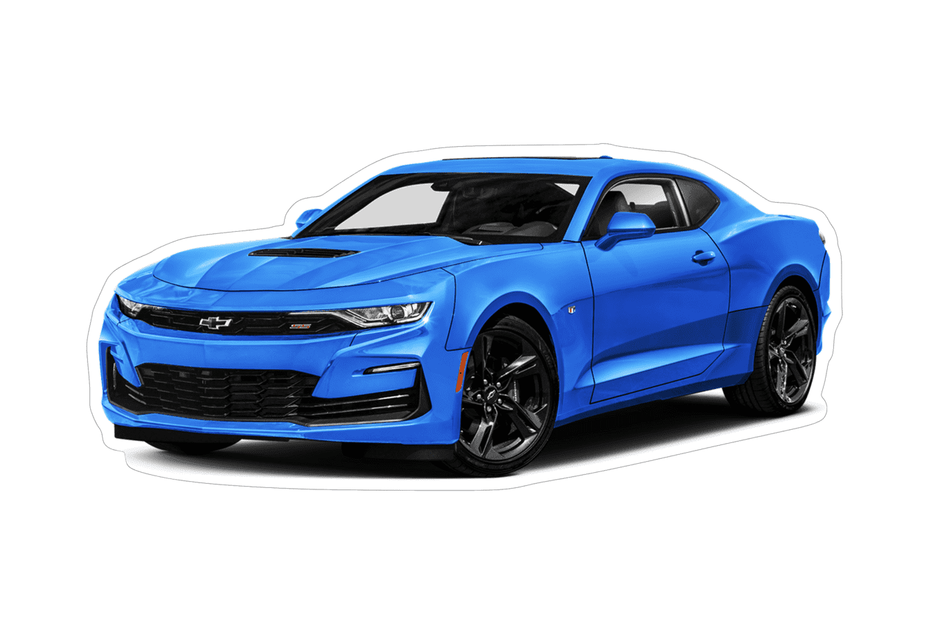 Chevrolet Camaro Sports Car Vinyl Decal / Sticker, Blue
