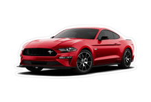Ford Mustang S550 Sports Car Vinyl Decal / Sticker, Red