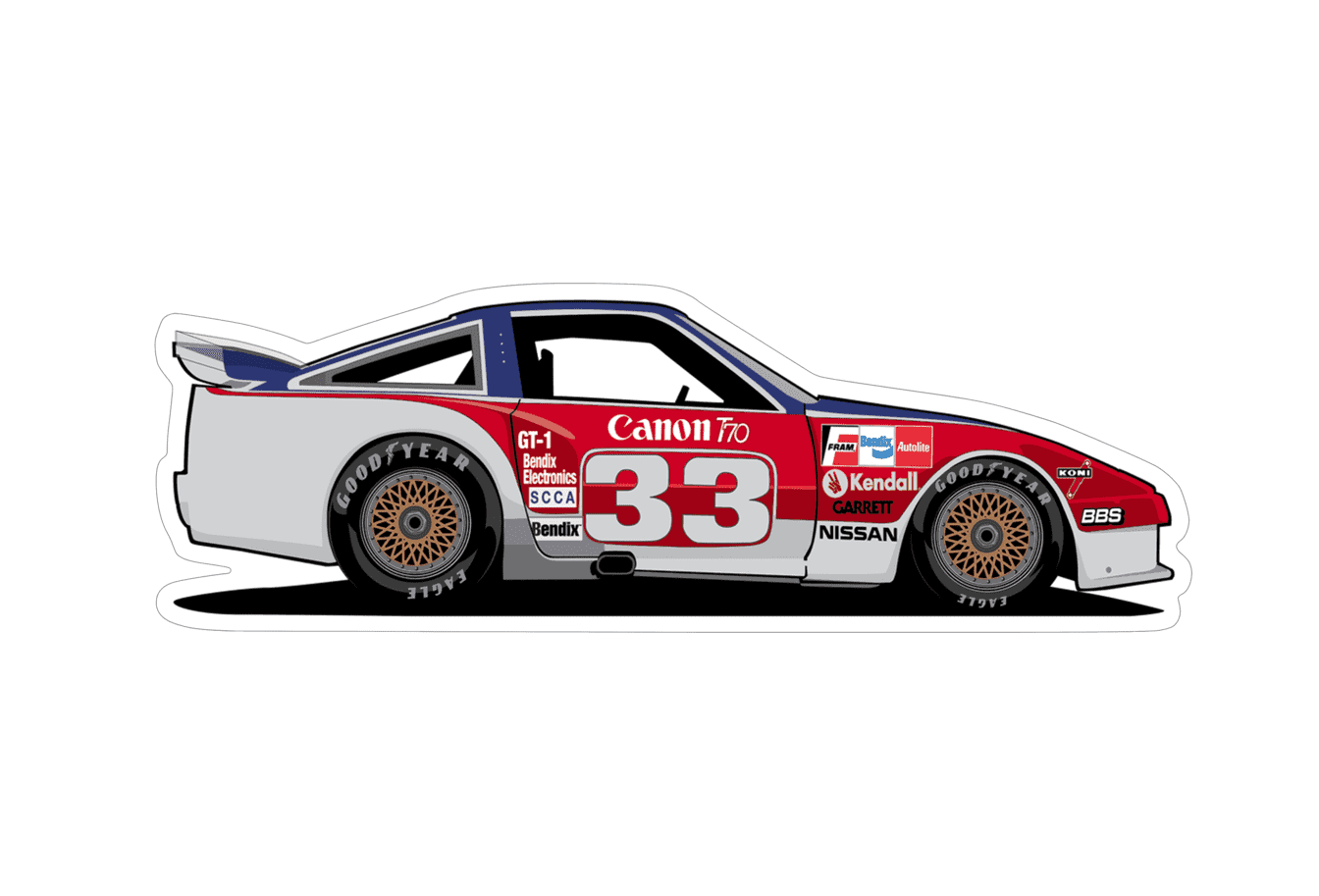 Nissan Z31 300zx Sports Car Vinyl Decal / Sticker, #33