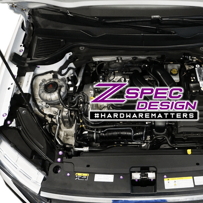 ZSPEC Stage-1 Dress Up Bolts® Fastener Kit for '22+ VW Taos, Stainless & Billet