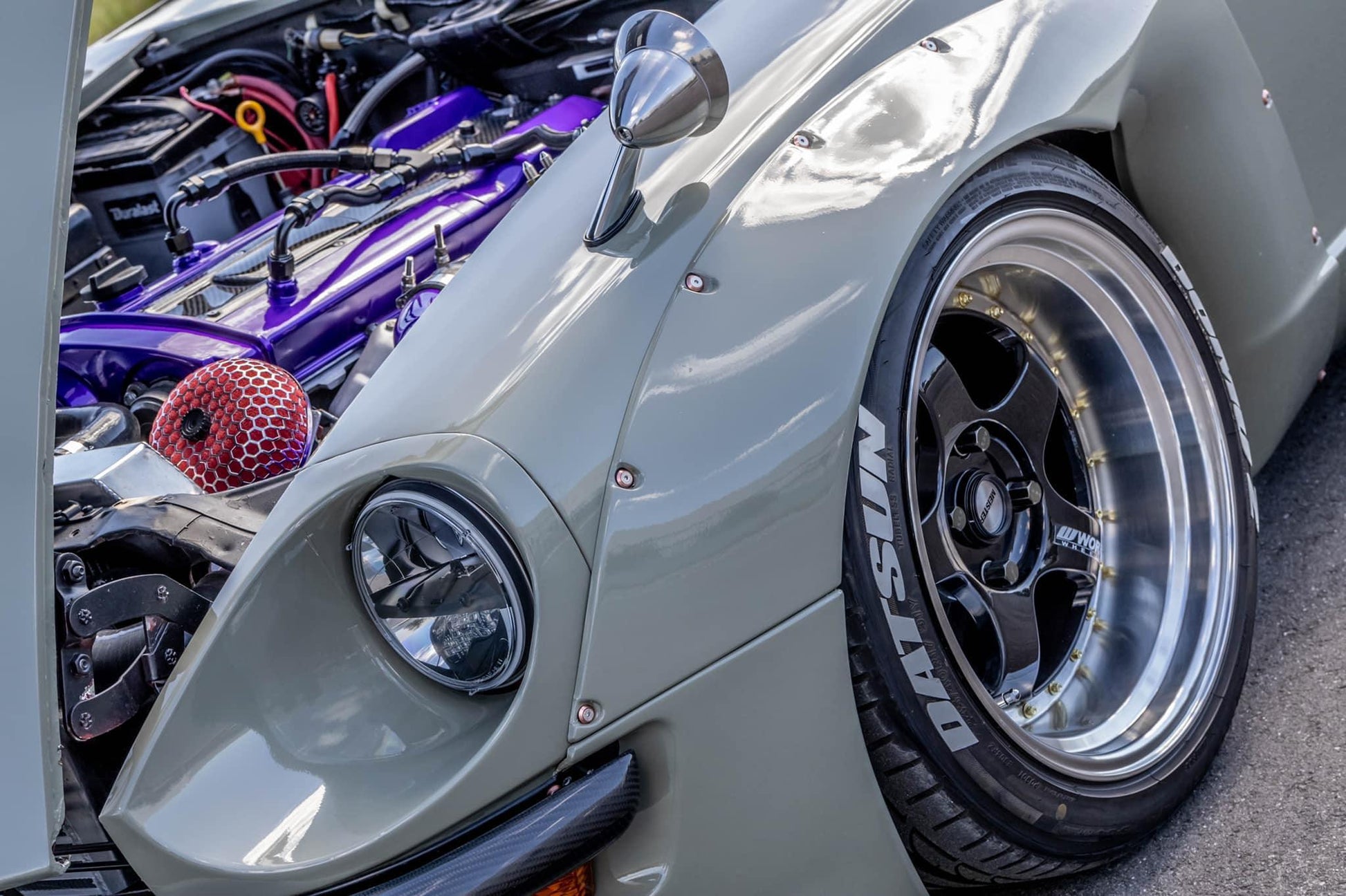ZSPEC Low-Profile Body Kit Fastener, M5x20mm Titanium & Billet w/RIVET NUT, Sold per Each